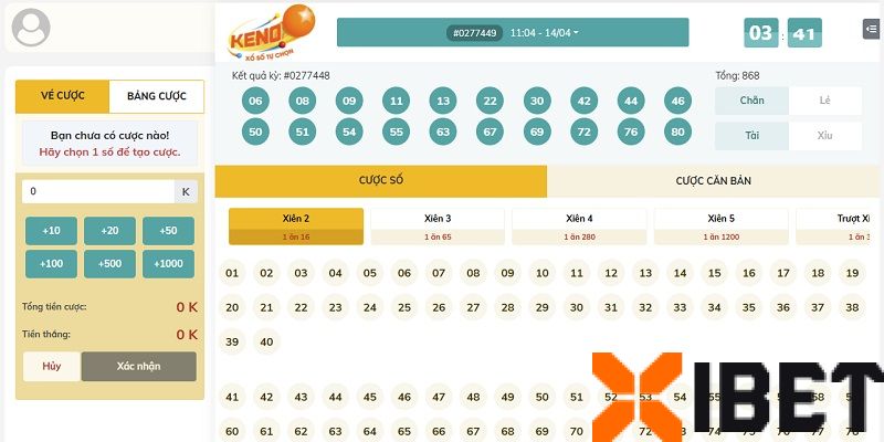 Định nghĩa Keno Xibet